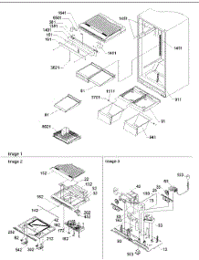 08 - Interior Cabinets & Drain Block Assy parts for Amana Refrigerator ART2129ACR / PART2129AC0 from AppliancePartsPros.com
