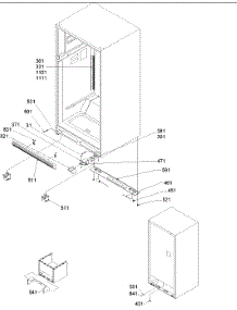 09 - Ladders, Lower Cabinet parts for Amana Refrigerator ART2129ACR / PART2129AC0 from AppliancePartsPros.com