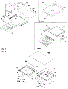 11 - Shelving & Crisper Frame Assy parts for Amana Refrigerator ART2129ACR / PART2129AC0 from AppliancePartsPros.com