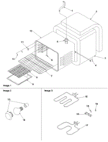 02 - Cavity parts for Amana Range ART6001W / P1143448N W from AppliancePartsPros.com