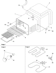 02 - Cavity parts for Amana Range ART6002W / P1143620N W from AppliancePartsPros.com