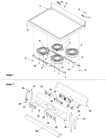 03 - Main Top And Backguard parts for Amana Range ART6002W / P1143620N W from AppliancePartsPros.com