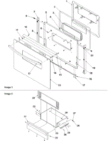 04 - Oven Door And Storage parts for Amana Range ART6002W / P1143620N W from AppliancePartsPros.com