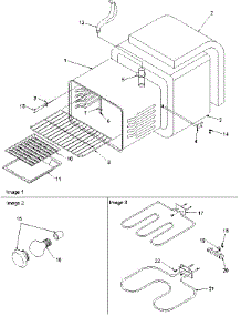 02 - Cavity parts for Amana Range ART6021L / P1143811N L from AppliancePartsPros.com