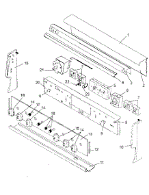 03 - Control Panel parts for Amana Range ART6100E / P1142685N E from AppliancePartsPros.com