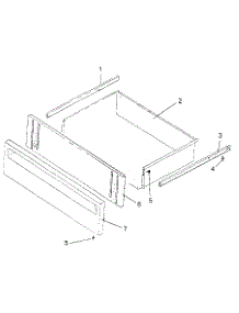 07 - Storage Door parts for Amana Range ART6100LL / P1142685NLL from AppliancePartsPros.com