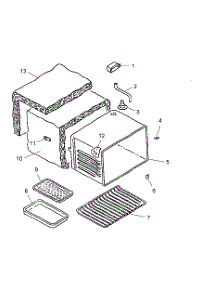 02 - Cavity parts for Amana Range ART6100WW / P1142639NWW from AppliancePartsPros.com