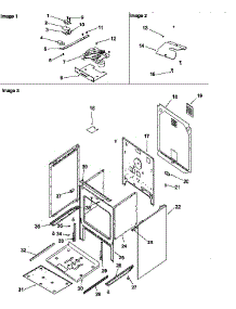 02 - Cabinet parts for Amana Range ART6110E / P1142673N E from AppliancePartsPros.com