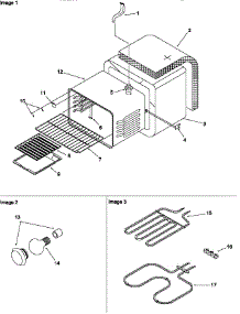 03 - Cavity parts for Amana Range ART6110E / P1142673N E from AppliancePartsPros.com