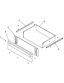 06 - Storage Drawer parts for Amana Range ART6110E / P1142673N E from AppliancePartsPros.com