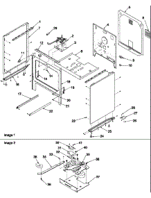 02 - Cabinet parts for Amana Range ART6110W / P1143429N W from AppliancePartsPros.com
