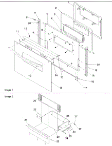 04 - Oven Door And Storage parts for Amana Range ART6114LL / P1143675NLL from AppliancePartsPros.com