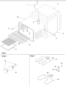 02 - Cavity parts for Amana Range ART6121E / P1143812N E from AppliancePartsPros.com