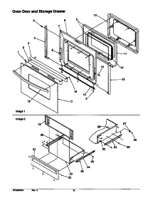 04 - Oven Door And Storage Drawer parts for Amana Range ART6510WW / P1143439NWW from AppliancePartsPros.com