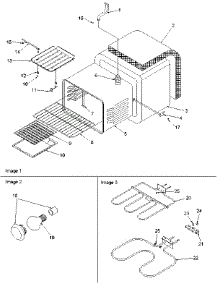 02 - Cavity parts for Amana Range ART6511E / P1143821N E from AppliancePartsPros.com