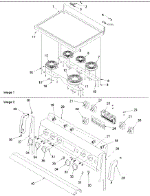 03 - Maintop And Backguard parts for Amana Range ART6522WW / P1143853NWW from AppliancePartsPros.com