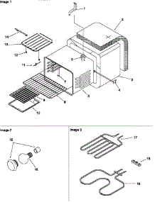 03 - Cavity parts for Amana Range ART6610E / P1143425N E from AppliancePartsPros.com