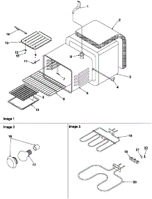 02 - Cavity parts for Amana Range ART6610E / P1143433N E from AppliancePartsPros.com