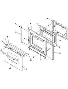 05 - Oven Door parts for Amana Range ARTC8600LL / P1143434NLL from AppliancePartsPros.com