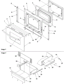 05 - Oven Door And Storage Drawer parts for Amana Range ARTC8600LL / P1143472NLL from AppliancePartsPros.com