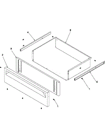 06 - Storage Drawer parts for Amana Range ARTC8600WW / P1143434NWW from AppliancePartsPros.com