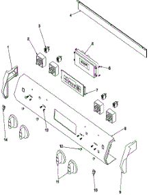 03 - Control Panel parts for Amana Range ARTS6650LL / P1130649NLL from AppliancePartsPros.com