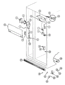 02 - Fresh Food Compartment parts for Admiral Refrigerator AS20M7DV from AppliancePartsPros.com