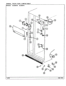 02 - Fresh Food Compartment parts for Admiral Refrigerator AS20M7W / DN01A from AppliancePartsPros.com