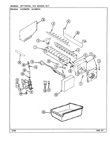 03 - Optional Ice Maker Kit parts for Admiral Refrigerator AS20M7W / DN01A from AppliancePartsPros.com