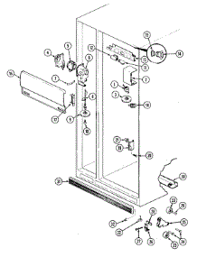 03 - Fresh Food Compartment parts for Admiral Refrigerator AS22M8DA / DN34A from AppliancePartsPros.com