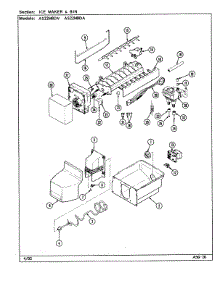 06 - Ice Maker & Bin parts for Admiral Refrigerator AS22M8DA / DN34A from AppliancePartsPros.com