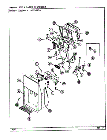 05 - Ice & Water Dispenser parts for Admiral Refrigerator AS22M8DA / DN34B from AppliancePartsPros.com