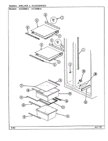 07 - Shelves & Accessories parts for Admiral Refrigerator AS22M8DV / DN33A from AppliancePartsPros.com