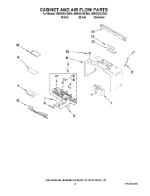 02 - Cabinet And Air Flow Parts parts for Maytag Microwave MMV5201DS00 from AppliancePartsPros.com