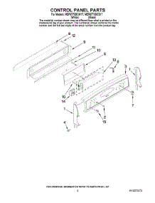 02 - Control Panel Parts parts for Maytag Range MER6775BCW17 from AppliancePartsPros.com