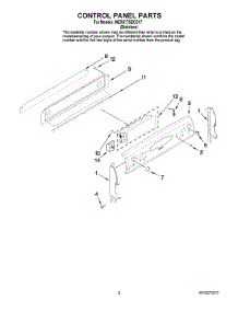02 - Control Panel Parts parts for Maytag Range MER6775BCS17 from AppliancePartsPros.com