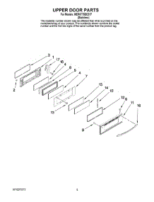 04 - Upper Door Parts parts for Maytag Range MER6775BCS17 from AppliancePartsPros.com