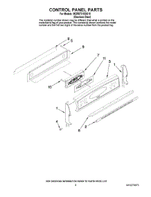 02 - Control Panel Parts parts for Maytag Range MGR6751BDS18 from AppliancePartsPros.com