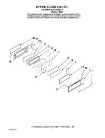 05 - Upper Door Parts parts for Maytag Range MGR6751BDS18 from AppliancePartsPros.com
