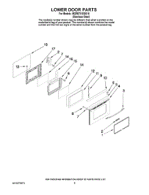 06 - Lower Door Parts parts for Maytag Range MGR6751BDS18 from AppliancePartsPros.com