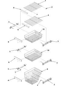 09 - Fz Shelf parts for Amana Refrigerator AC2228HEKW from AppliancePartsPros.com