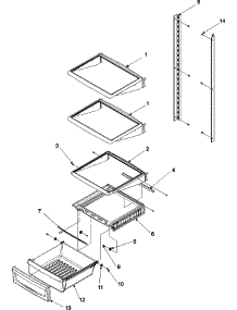 05 - Deli And Ref Shelf parts for Amana Refrigerator ACD2234KRS from AppliancePartsPros.com