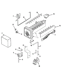 10 - Ice Maker parts for Admiral Refrigerator AS2728GIHW from AppliancePartsPros.com