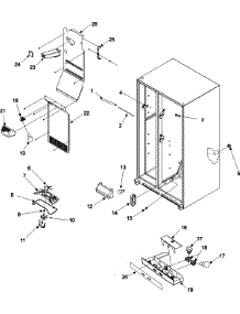 06 - Evap Fan Assy And Lights parts for Amana Refrigerator ASB2623HRQ from AppliancePartsPros.com