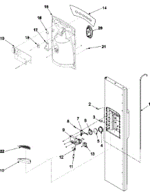 08 - Fz Door And Facade parts for Amana Refrigerator ASD2328HEB from AppliancePartsPros.com