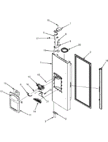 08 - Left Refrigerator Door (Ice & Water) parts for Maytag Refrigerator MFI2067AEQ from AppliancePartsPros.com