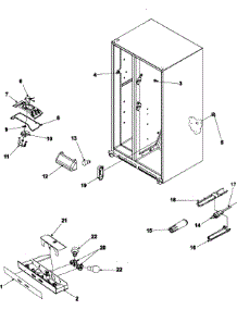 05 - Evap Fan Assy And Lights parts for Amana Refrigerator ASD2621KRZ from AppliancePartsPros.com