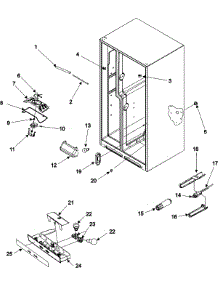10 - Evap Fan Assy And Lights Series 50+ parts for Amana Refrigerator ASD2622HRS from AppliancePartsPros.com