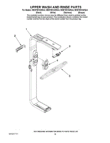 11 - Upper Wash And Rinse Parts parts for Maytag Dishwasher MDB7851AWW44 from AppliancePartsPros.com