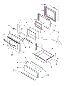 03 - Door / Drawer (Stl) parts for Maytag Range MGS5875BDS from AppliancePartsPros.com
